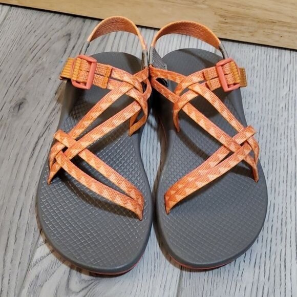 Chaco Strappy Sandals Shoes Orange Adjustable Strap Women's WOMAN'S Size 7 - Picture 5 of 16